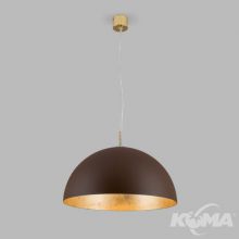 Eliano lampa wisząca 1x60W E27 230V brązowa/złoto foliowane